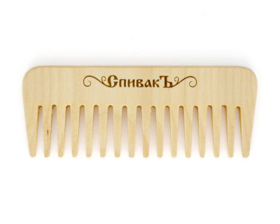 Расчёска для волос Гребень деревянный массажный 135 мм Спивакъ