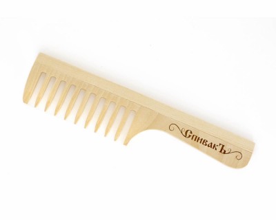 Расчёска для волос с ручкой деревянная большая 197 мм Спивакъ